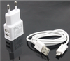 Original 2A White Dual 5V USB EU Plug Wall Charger